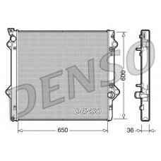 DRM50049 DENSO Радиатор, охлаждение двигателя