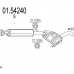 01.54240 MTS Средний глушитель выхлопных газов