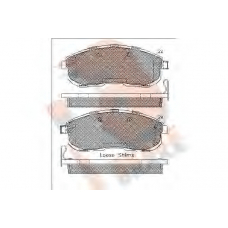 RB1882 R BRAKE Комплект тормозных колодок, дисковый тормоз