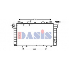 070840N AKS DASIS Радиатор, охлаждение двигателя