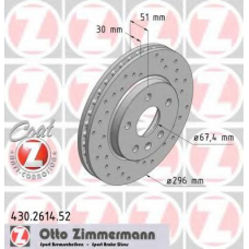 430.2614.52 ZIMMERMANN Тормозной диск