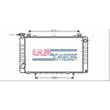 1606201 KUHLER SCHNEIDER Радиатор, охлаждение двигател