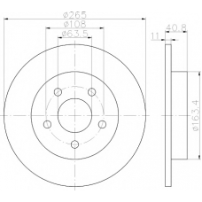 8DD 355 111-371 HELLA PAGID Тормозной диск