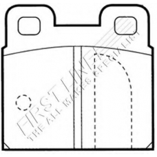 FBP1497 FIRST LINE Комплект тормозных колодок, дисковый тормоз