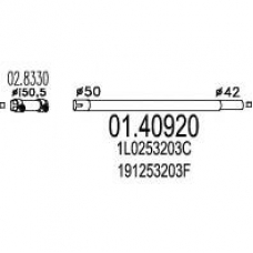 01.40920 MTS Труба выхлопного газа