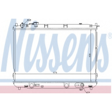 66637 NISSENS Радиатор, охлаждение двигателя