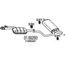01.60293 MTS Глушитель выхлопных газов конечный