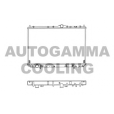 102172 AUTOGAMMA Радиатор, охлаждение двигателя