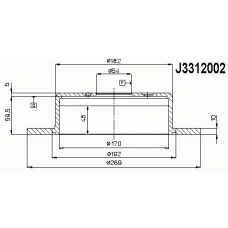 J3312002 NIPPARTS Тормозной диск