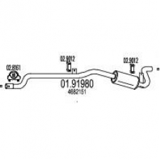 01.91980 MTS Глушитель выхлопных газов конечный