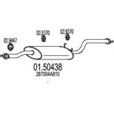 01.50438 MTS Средний глушитель выхлопных газов