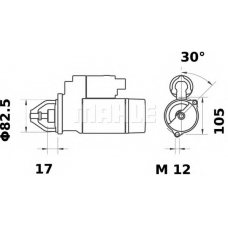 MS 304 MAHLE Стартер