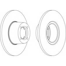 DDF013-1 FERODO Тормозной диск