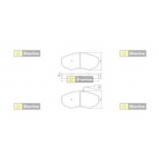 BD S245 STARLINE Комплект тормозных колодок, дисковый тормоз