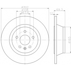 8DD 355 114-711 HELLA PAGID Тормозной диск