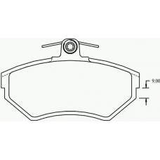 P 85 042 BREMBO Комплект тормозных колодок, дисковый тормоз