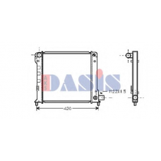 080310N AKS DASIS Радиатор, охлаждение двигателя