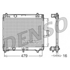 DRM50003 DENSO Радиатор, охлаждение двигателя