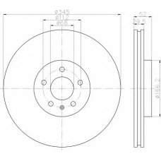 8DD 355 113-941 HELLA Тормозной диск