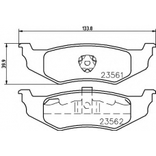 8DB 355 018-661 HELLA PAGID Комплект тормозных колодок, дисковый тормоз