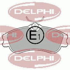 LP1624 DELPHI Комплект тормозных колодок, дисковый тормоз