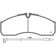 BPA0651.12 OPEN PARTS Комплект тормозных колодок, дисковый тормоз