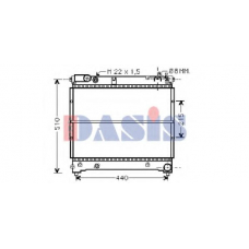 320019N AKS DASIS Радиатор, охлаждение двигателя