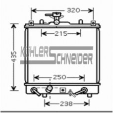 2200291 KUHLER SCHNEIDER Радиатор, охлаждение двигател