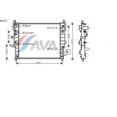 MS2271 AVA Радиатор, охлаждение двигателя