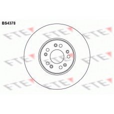 BS4378 FTE Тормозной диск