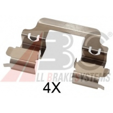 1728Q ABS Комплектующие, колодки дискового тормоза