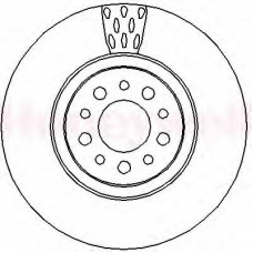 562391B BENDIX Тормозной диск