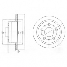 BG4062 DELPHI Тормозной диск