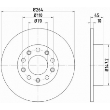 55302PRO PAGID Тормозной диск