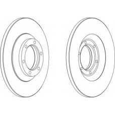 DDF1038 FERODO Тормозной диск