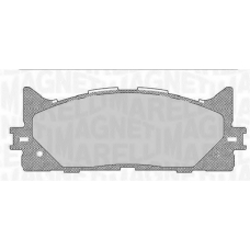 363916060641 MAGNETI MARELLI Комплект тормозных колодок, дисковый тормоз