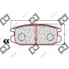 BP1785 DJ PARTS Комплект тормозных колодок, дисковый тормоз