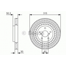 0 986 479 U77 BOSCH Тормозной диск