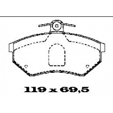 BL1034A3 FTE Комплект тормозных колодок, дисковый тормоз
