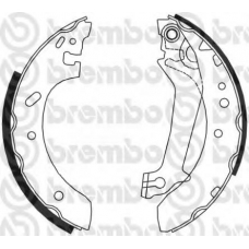 S 24 526 BREMBO Комплект тормозных колодок