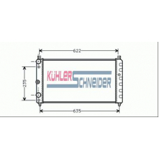 4811101 KUHLER SCHNEIDER Радиатор, охлаждение двигател