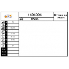 1494004 SNRA Тормозной суппорт