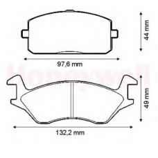 572328B BENDIX Комплект тормозных колодок, дисковый тормоз