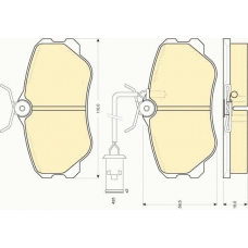 6108641 GIRLING Комплект тормозных колодок, дисковый тормоз