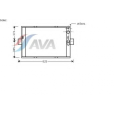 IV2062 AVA Радиатор, охлаждение двигателя