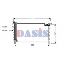 072080N AKS DASIS Конденсатор, кондиционер