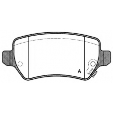 BPA0957.02 OPEN PARTS Комплект тормозных колодок, дисковый тормоз