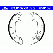 03.0137-0139.2 ATE Комплект тормозных колодок