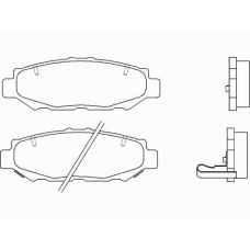 P 83 038 BREMBO Комплект тормозных колодок, дисковый тормоз