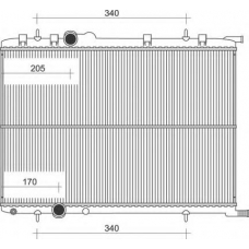350213875000 MAGNETI MARELLI Радиатор, охлаждение двигателя